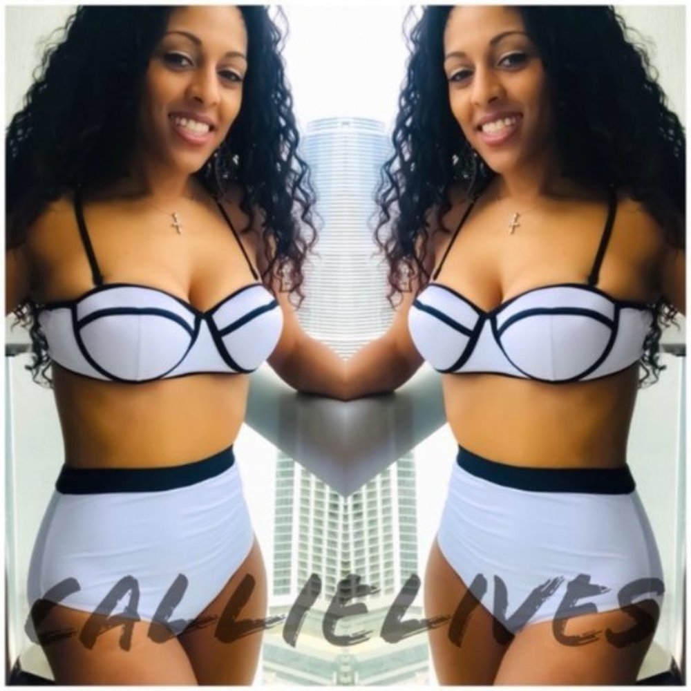 Callie Lives High Waisted Pin-Up Bikini